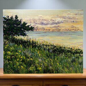 When Evening Falls Acrylic Landscape Art Painting Original 8"x10" Unframed